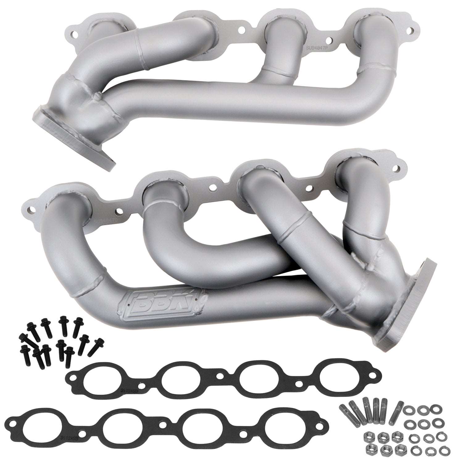 BM6-SEC2 ベジット BBK Silverado 1500 1-3/4-Inch Shorty Headers; Chrome 4047