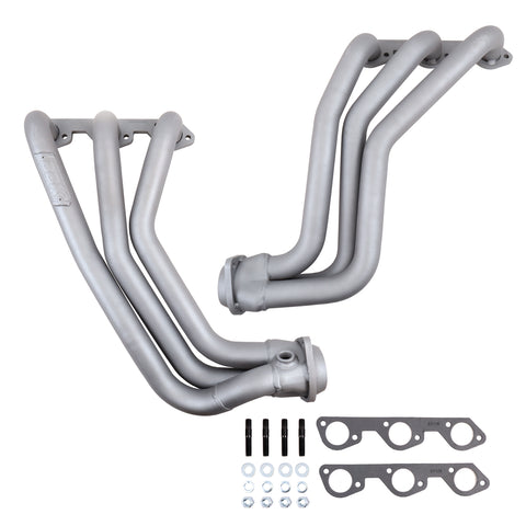 Jeep Wrangler 3.8 1-5/8 Long Tube Exhaust Headers With High Flow Cats Titanium Ceramic 07-11 - BBK Performance