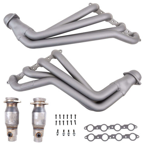 Chevrolet Camaro SS 1-7/8 Long Tube Exhaust Headers With High Flow Cats Titanium Ceramic 10-15 - BBK Performance