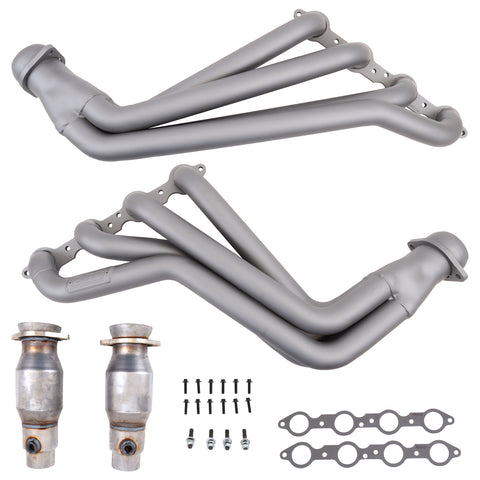 Chevrolet Camaro SS 1-7/8 Long Tube Exhaust Headers With High Flow Cats Titanium Ceramic 10-15 - Reconditioned - BBK Performance