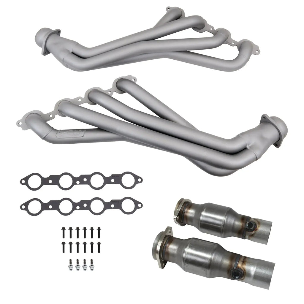 Chevrolet Camaro SS 6.2 LT1 1-7/8 Long Tube Exhaust Header & Mid Pipe Kit 16-23 - Titanium Ceramic - BBK Performance