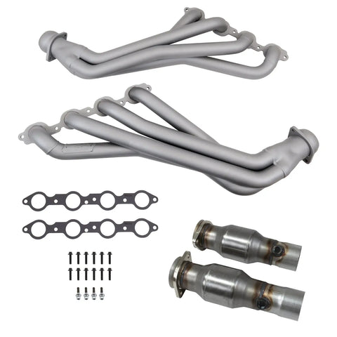 Chevrolet Camaro SS 6.2 LT1 1-7/8 Long Tube Exhaust Header & Mid Pipe Kit 16-23 - Titanium Ceramic - BBK Performance
