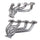 Chevrolet Camaro SS LT1 6.2 1-3/4 Shorty Exhaust Headers Polished Silver Ceramic 16-23 - Reconditioned - BBK Performance