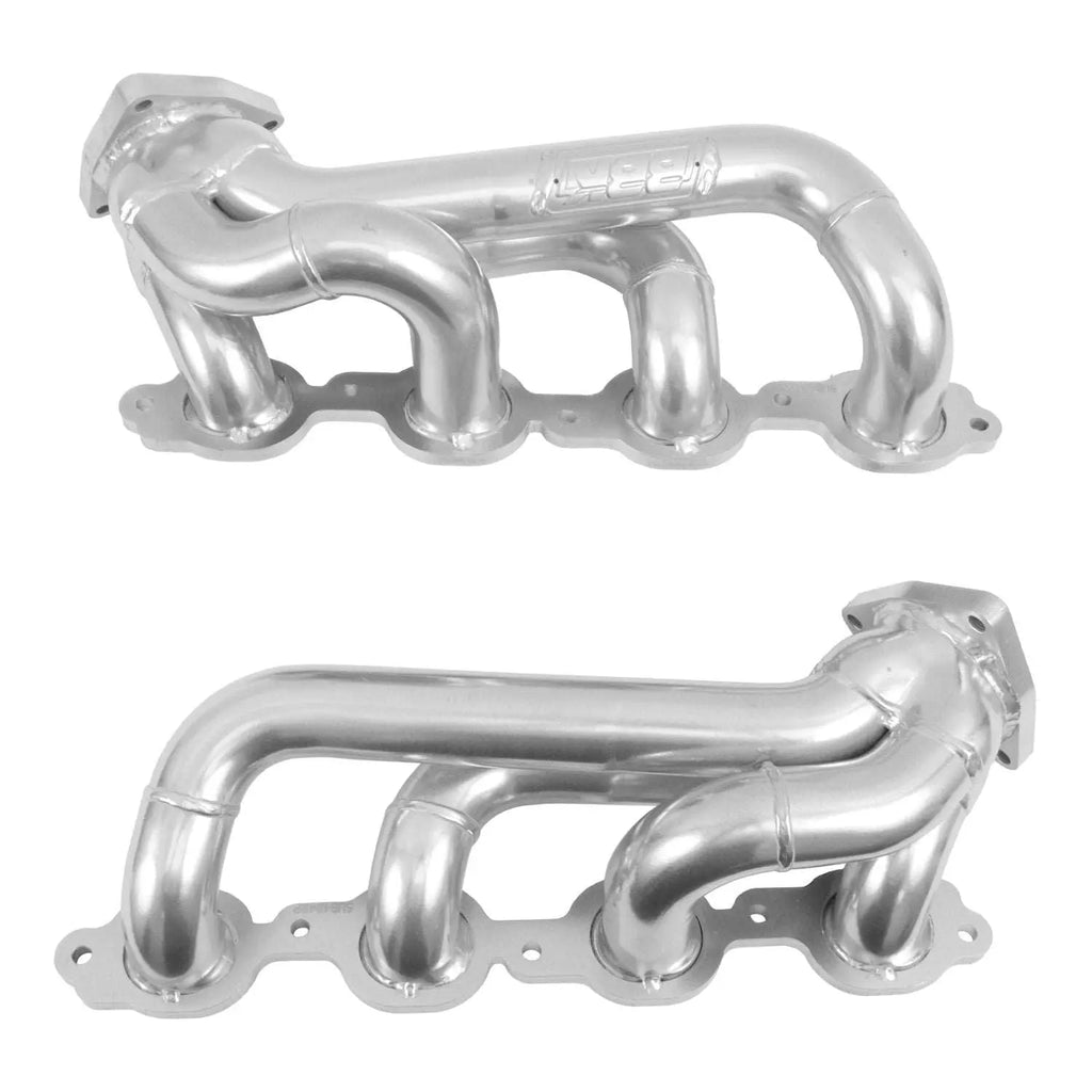Chevrolet Full Size Truck 5.3/6.2L 1-3/4” Shorty Exhaust Headers – Polished Silver Ceramic 19-23 - BBK Performance