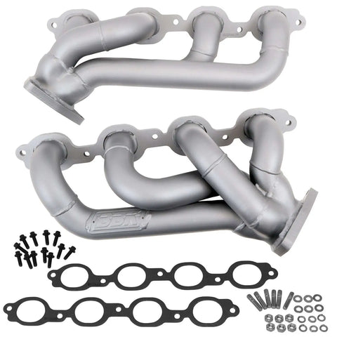 Chevrolet GM Truck 5.3 6.2 1-3/4 Shorty Exhaust Headers Titanium Ceramic 14-18 - Reconditioned - BBK Performance