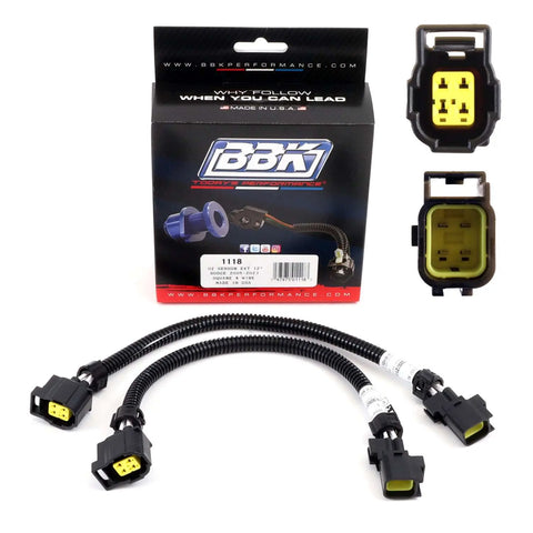 Dodge 5.7 6.1 6.4 O2 Sensor Extensions Front 12 Inch 05-23 - BBK Performance