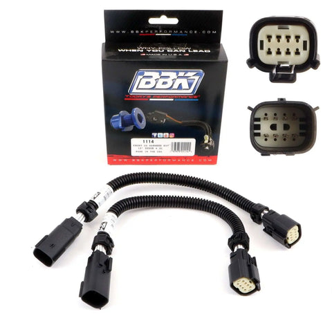 Dodge Hellcat O2 Sensor Extensions Front 6 Pin 12 Inch 15-23 - BBK Performance