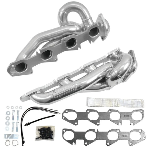 Dodge Ram 1500 Truck 5.7 Hemi 1-3/4 Shorty Exhaust Headers Polished Silver Ceramic 09-18 - Reconditioned - BBK Performance