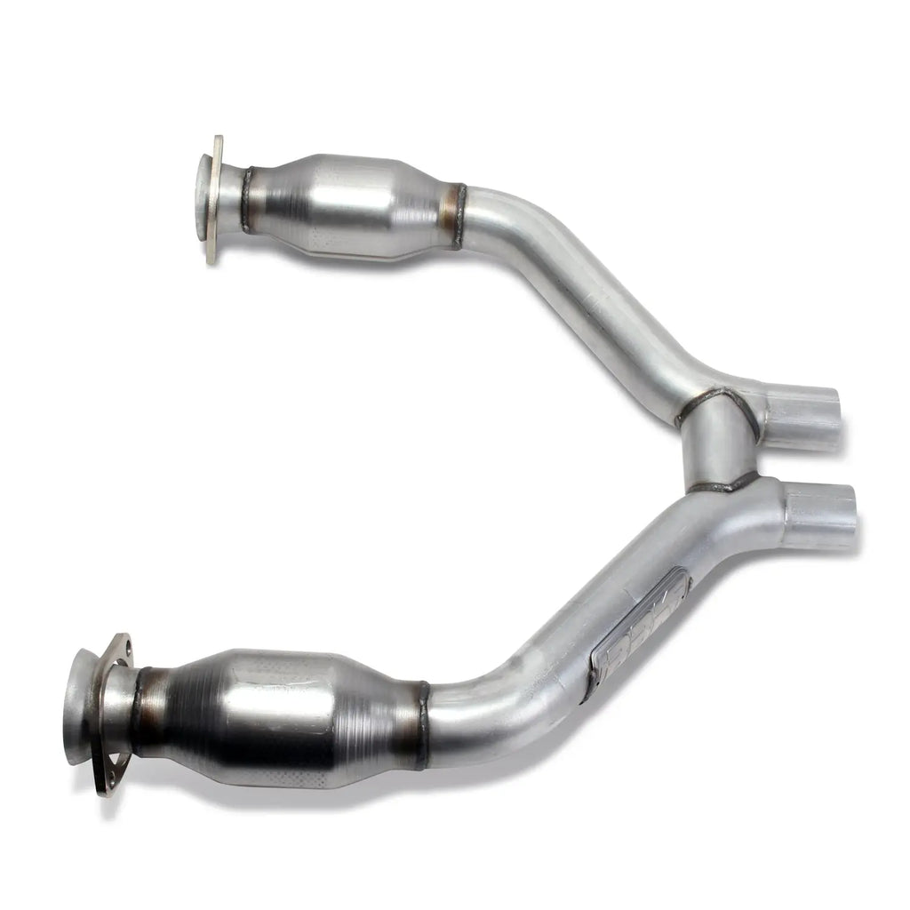 BBK 16424 15-17 MUSTANG V6 1-3/4 LT HEADERS-Polished CERAMIC W/ HIGH FLOW CATTED H PIPE - BBK Performance