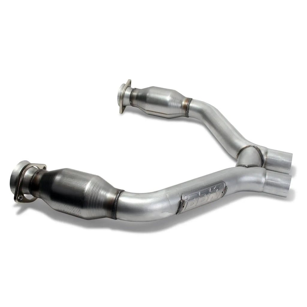 BBK 16424 15-17 MUSTANG V6 1-3/4 LT HEADERS-Polished CERAMIC W/ HIGH FLOW CATTED H PIPE - BBK Performance