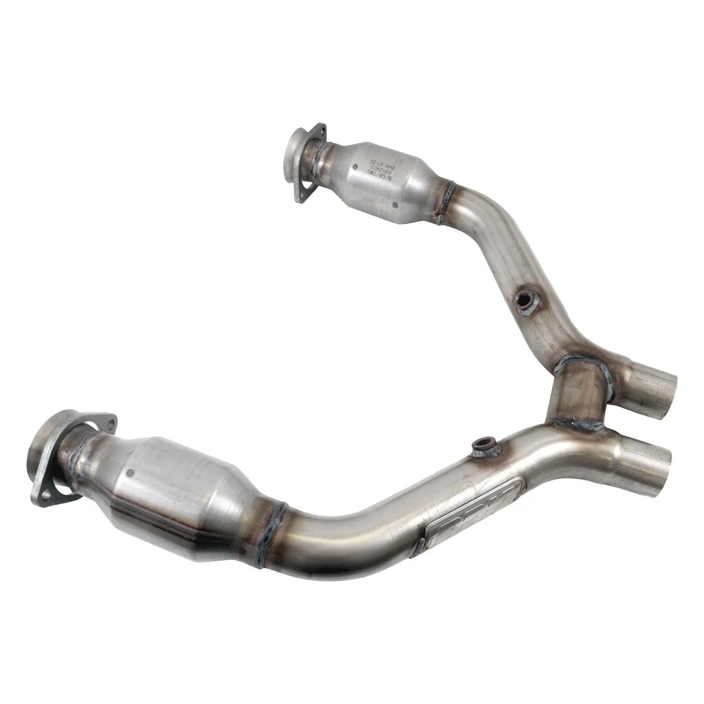 Ford Mustang V6 High Flow Catted Short Mid H-Pipe For Long Tubes 15-17 - BBK Performance