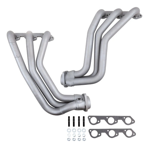 Jeep Wrangler 3.8 1-5/8 Long Tube Exhaust Headers With High Flow Cats Titanium Ceramic 07-11 - BBK Performance