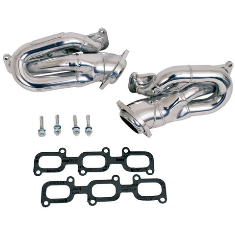 Ford Mustang V6 1-5/8 Shorty Exhaust Headers Polished Silver Ceramic 11-17 - BBK Performance