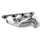 Ford Mustang 5.0 1-5/8 Shorty Equal Length Exhaust Headers Polished Silver Ceramic 86-93 - BBK Performance