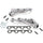 Ford Mustang 5.0L 1-5/8 Shorty Exhaust Headers Polished Silver Ceramic 86-93 - BBK Performance