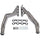 Ford Mustang 5.0L 1-5/8 Long Tube Exhaust Headers Polished Silver Ceramic 79-93 - BBK Performance