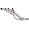 Ford Mustang 5.0 1-5/8 Long Tube Exhaust Headers Automatic Trans Polished Silver Ceramic 79-93 - BBK Performance