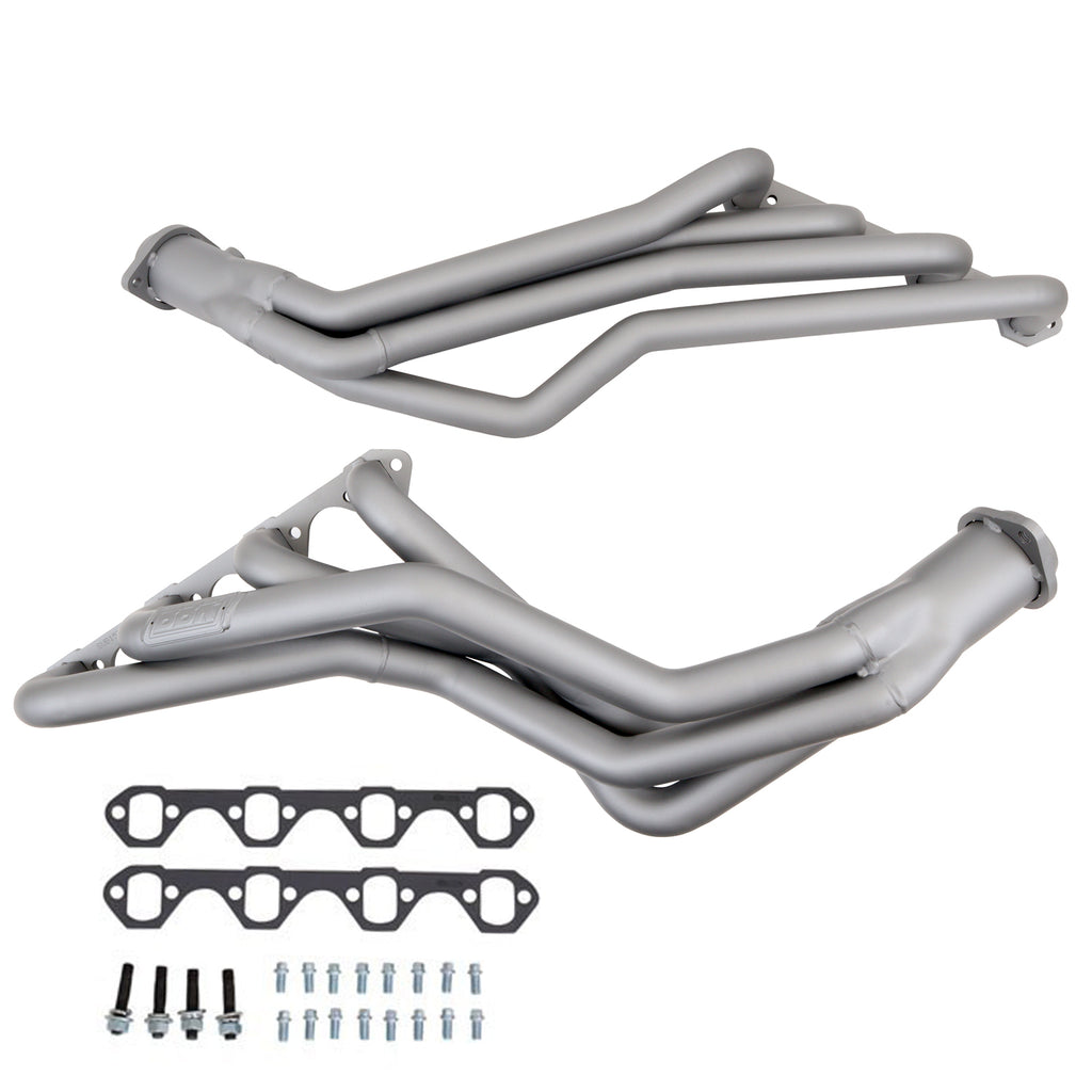 Ford Mustang 5.0 1-5/8 Long Tube Exhaust Headers Automatic Trans Titanium Ceramic 79-93 - BBK Performance