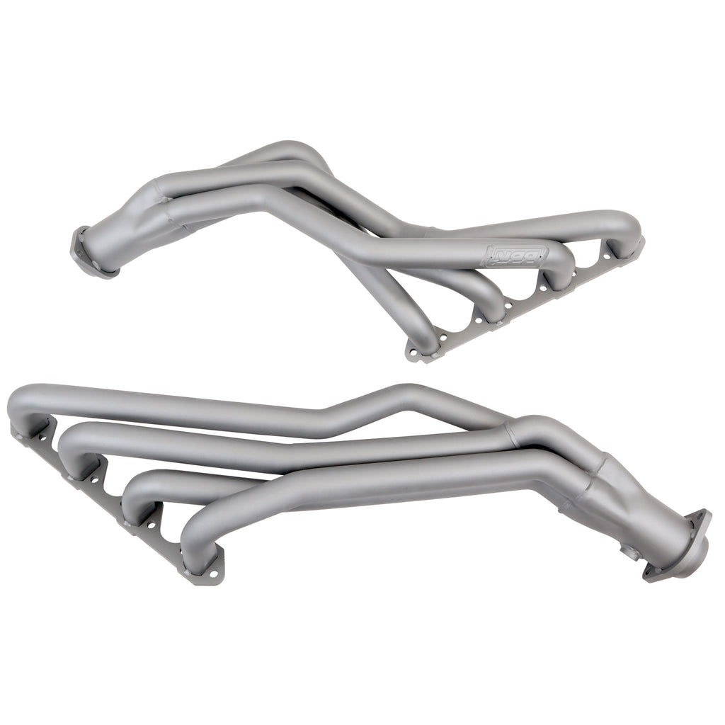 Ford Mustang 5.0 1-5/8 Long Tube Exhaust Headers Automatic Trans Titanium Ceramic 79-93 - BBK Performance