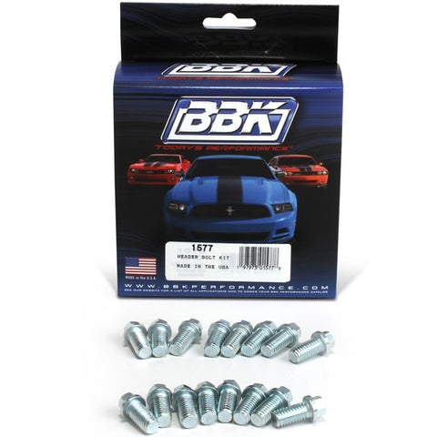 Exhaust Header Bolt Kit 3/8 -16 x 3/4 Inch 16 Pieces - BBK Performance