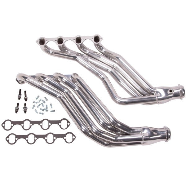 Ford Mustang 5.0L 1-3/4 Long Tube Exhaust Headers Polished Silver Ceramic 79-93 - BBK Performance