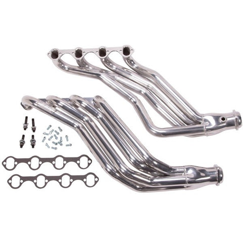 Ford Mustang 5.0L 1-3/4 Long Tube Exhaust Headers Polished Silver Ceramic 79-93 - BBK Performance
