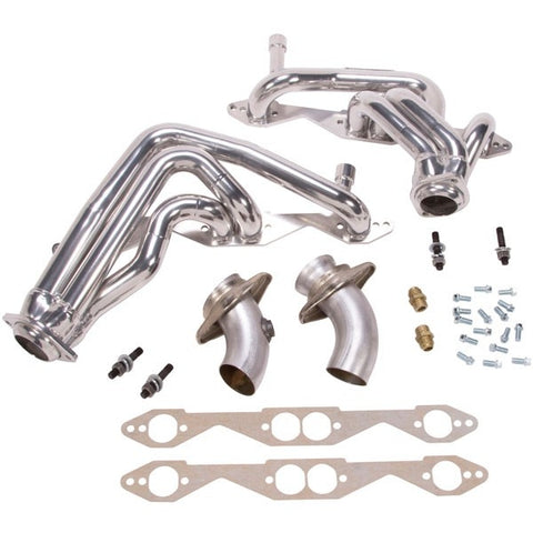 Chevrolet Impala SS 5.7 LT1 1-5/8 Shorty Exhaust Headers Polished Silver Ceramic 93-96 - BBK Performance
