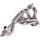 Chevrolet Impala SS 5.7 LT1 1-5/8 Shorty Exhaust Headers Polished Silver Ceramic 93-96 - BBK Performance