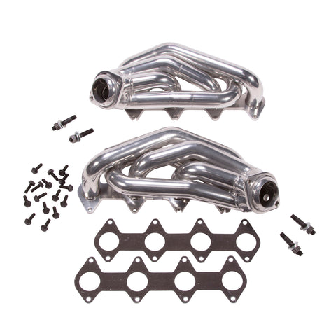 Ford Mustang GT 1-5/8 Shorty Exhaust Headers Polished Silver Ceramic 05-10 - BBK Performance