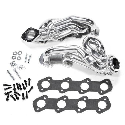 Ford Mustang GT 4.6 1-5/8 Shorty Exhaust Headers Polished Silver Ceramic 96-04 - BBK Performance