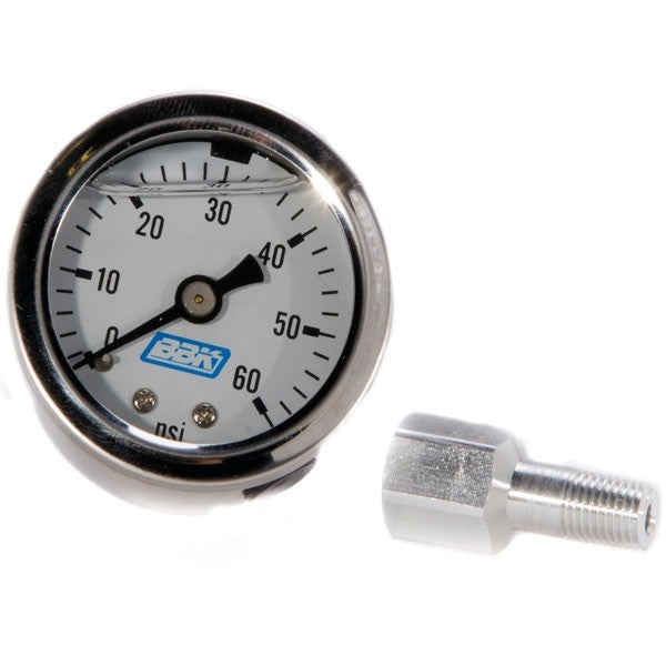 Ford Mustang Liquid Filled Fuel Pressure Gauge With Adapter
