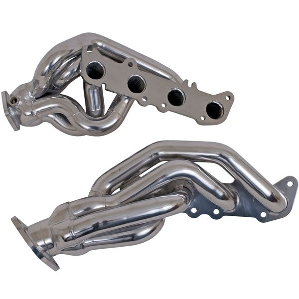 Ford Mustang GT 1-3/4 Shorty Exhaust Headers Polished Silver Ceramic 11-14 - Reconditioned - BBK Performance