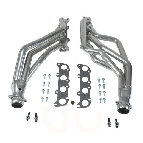 Ford Mustang Coyote Swap 1-3/4 Long Tube Exhaust Headers Polished Silver Ceramic 86-04 - Reconditioned - BBK Performance