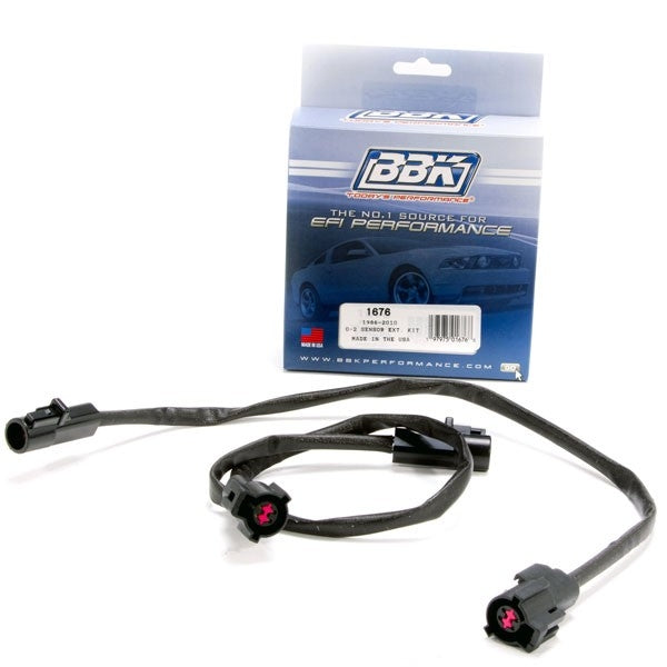 Ford Mustang O2 Sensor Wire Harness Extensions 4 Pin Pair 86-10 - BBK Performance