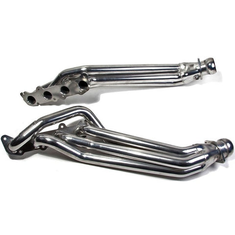 Ford Mustang GT 1-7/8 Long Tube Exhaust Headers Polished Silver Ceramic 11-23 - Reconditioned - BBK Performance