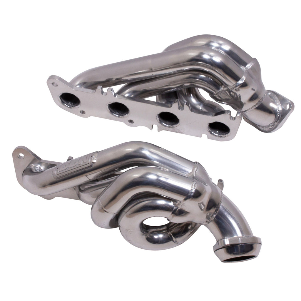 Ford F150 5.0 Coyote 1-3/4 Shorty Tuned Length Exhaust Headers Polished Silver Ceramic 11-14 - Reconditioned - BBK Performance