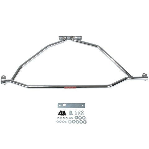 Ford Mustang Strut Tower Brace Powder Powder Coated Chrome Finish 86-93 - BBK Performance