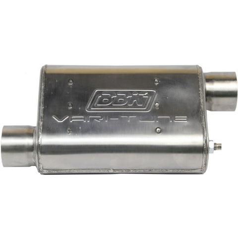 Varitune Adjustable Muffler Double Offset 2.75 Inch Stainless - BBK Performance