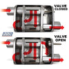 Varitune Adjustable Muffler Double Offset 2.5 Inch Stainless - Reconditioned - BBK Performance
