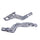 Ford F150 4.6 5.4 1-5/8 Full Length Exhaust Headers Polished Silver Ceramic 97-03 - BBK Performance
