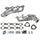 Chevrolet GM Truck SUV 4.8 5.3 1-3/4 Shorty Exhaust Headers Polished Silver Ceramic 99-13 - Reconditioned - BBK Performance