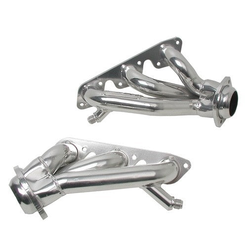 Ford Mustang V6 1-5/8 Shorty Exhaust Headers Polished Silver Ceramic 99-04 - BBK Performance