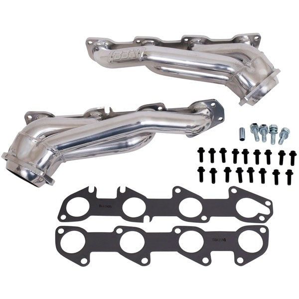Dodge Charger 300C 5.7 Hemi 1-3/4 Shorty Exhaust Headers Polished Silver Ceramic 05-08 - Reconditioned - BBK Performance