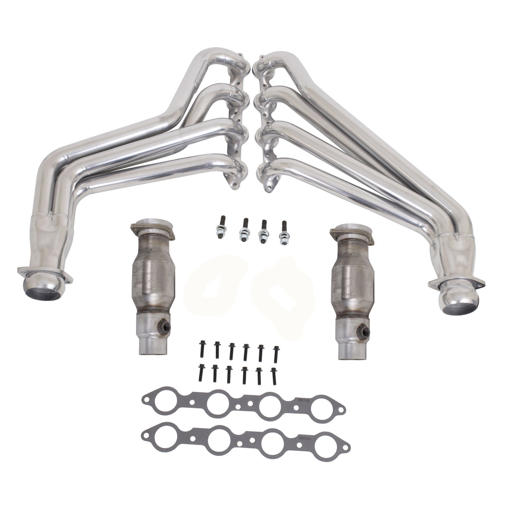 Chevrolet Camaro SS ZL1 6.2 1-3/4 Full Length Exhaust Headers With High Flow Cats Polished Silver Ceramic 10-15 - Reconditioned - BBK Performance