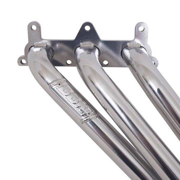 Chevrolet Camaro V6 1-5/8 Long Tube Exhaust Headers With High Flow Cats Polished Silver Ceramic 10-11 - Reconditioned - BBK Performance
