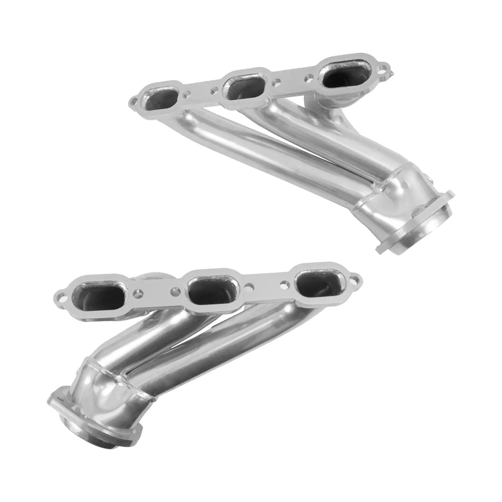 Dodge Challenger Charger 300 V6 3.5 1-5/8 Shorty Headers - Polished Silver Ceramic 06-10 - BBK Performance