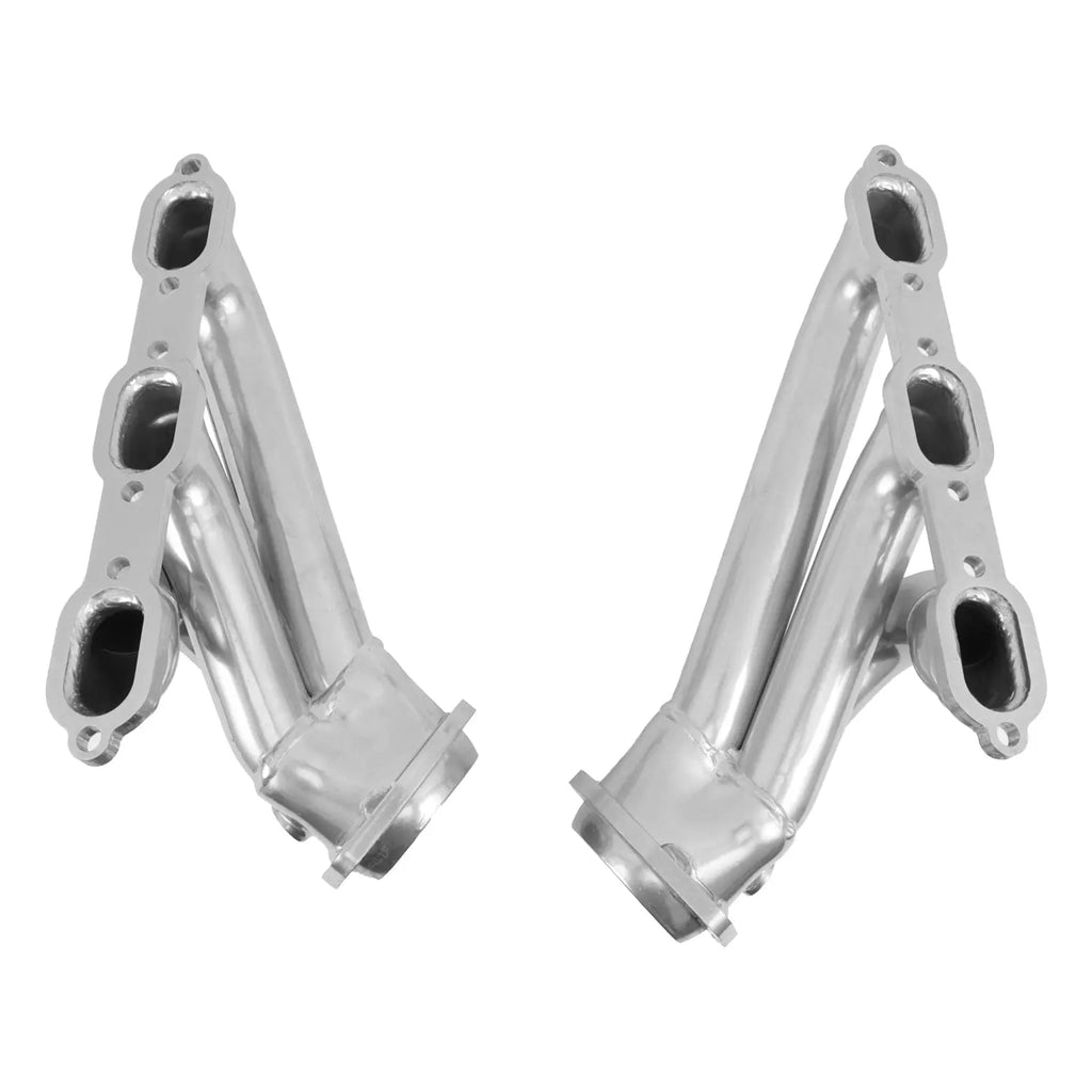 Dodge Challenger Charger 300 V6 3.5 1-5/8 Shorty Headers - Polished Silver Ceramic 06-10 - BBK Performance