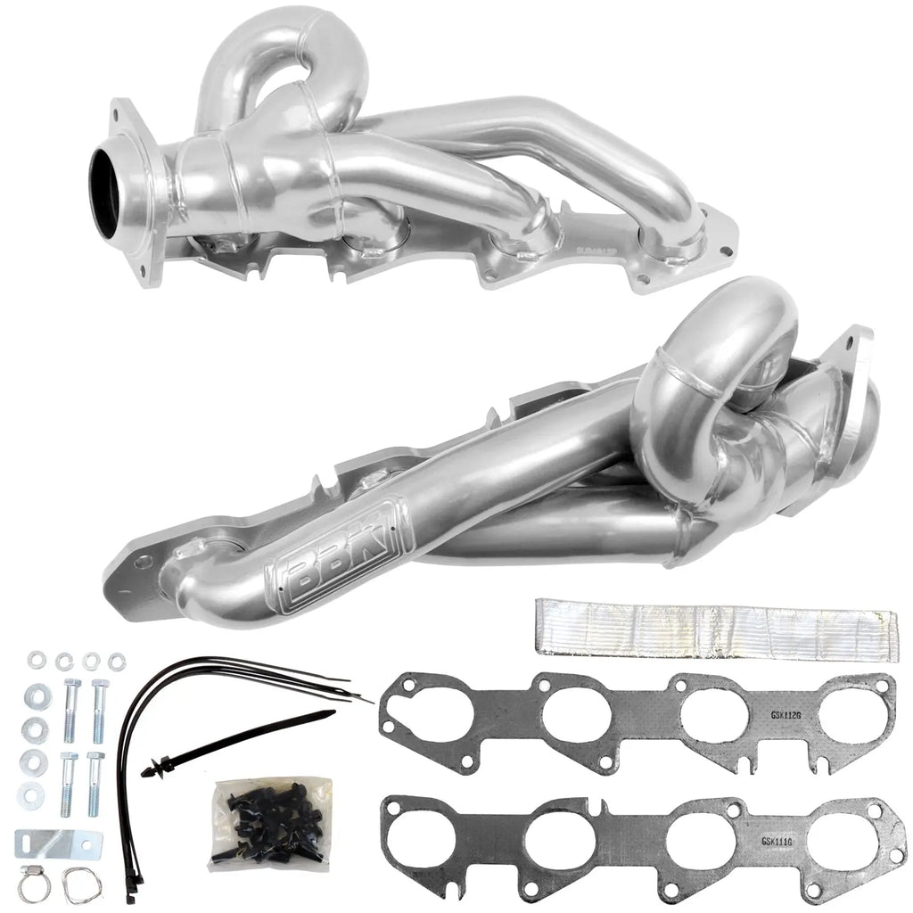 Dodge Ram 1500 5.7L Hemi 1-3/4" Shorty Headers - Polished Silver Ceramic 19-23 - BBK Performance
