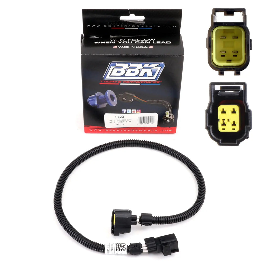 Jeep Wrangler 3.8L O2 Sensor Extension 1 pc 24 Inch 07-11 - BBK Performance